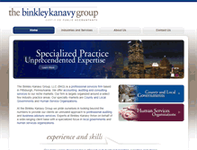 Tablet Screenshot of binkleykanavy.com